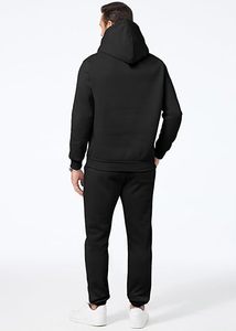 Conjunto de Sudadera con Capucha y Pantalones Deportivos Casuales para Hombre, Estilo Urbano, Lavado Ácido, Estampado, Felpa de Algodón, Traje Deportivo de Invierno con Colores Personalizados - Product Image 3