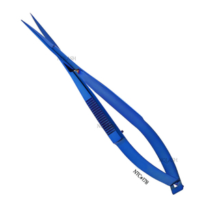 Tijeras de microcorte de acero inoxidable de punta recta para cejas, de última tendencia, con resorte, para bordado, de visón sostenible - Product Image 1