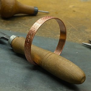 custom engraved <b>copper</b> jewelry gift Antique <b>Copper</b> Plated Cuff Bracelet Vintage Geometric Pattern Unisex <b>Copper</b> Alloy <b>Bangles</b> - Product Image 3