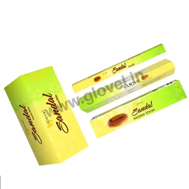 Melhor qualidade Popular 9 Inch Brown Incense Sticks com Aromatic com boxe plano de 20 sticks para exportação da Índia