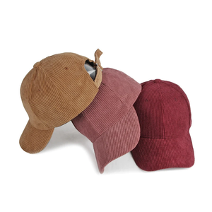 New autumn and winter solid color corduroy <b>baseball</b> <b>cap</b> for <b>men</b> and women, simple duckbill <b>cap</b> - Product Image 3