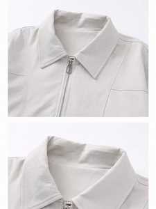 เสื้อแจ็คเก็ตซาฟารีสีพื้น DAN7139 สำหรับผู้ชาย ไซส์ใหญ่ กันน้ำ ปิดด้วยซิป ผ้าแคนวาส ซับในผ้าฝ้ายลำลอง สำหรับฤดูหนาว - Product Image 4