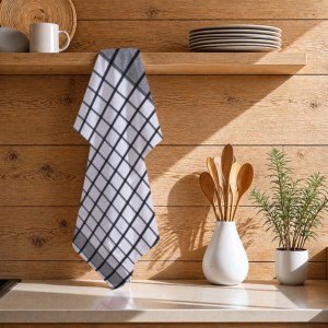 Manufacturer in India Checkered Design Kitchen <b>Towels</b> at <b>Cheap</b> Price with Customized Design and Logo kitchen <b>Towel</b> - Product Image 1