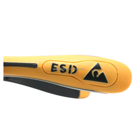 Alicates de Precisión ESD-715 de 5 Pulgadas con Mordazas Dentadas, Acero al Cromo Vanadio, Herramienta Multiusos de Seguridad Industrial OEM