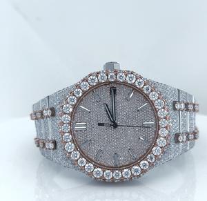 Iced Out Vvs Moissanite Diamond Mouvement automatique Montre de luxe pour homme faite à la main Montre hip hop entièrement Ice Out Diamond - Product Image 2