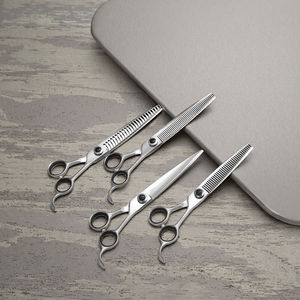 Professional Dog Grooming Scissors Set Stainless Steel Right-Handed Straight Thinning Shears with Multi-Length Handles 32 Teeth - Product Image 6