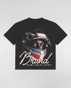 เสื้อยืดแฟชั่นสปอร์ตพิมพ์ลายตามสั่ง ดีไซน์ไม่ซ้ำใคร ขายส่ง ผ้าฝ้าย 100% คอกลม ทรงหลวมสำหรับผู้ชาย - Product Image 3