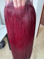 Perruque en dentelle Azura Hair HD en cheveux humains bruts Remy du Vietnam, sans colle, pour femmes noires, avec closure frontale en dentelle rouge 4x4/5x5/14x3, double trame faite à la machine