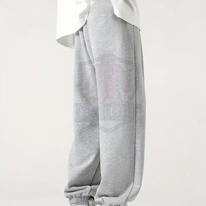 กางเกงสเวตเตอร์ทรงหลวมไม่มีเชือกผูกเอวสูงทำจากผ้าฝ้ายเนื้อนุ่มใส่สบาย - Product Image 2