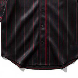 Custom Made Baseball Jersey Wholesale Mens Sportswear Full Button Down Shirt Breathable Fabric Professional Teamwear - Product Image 4