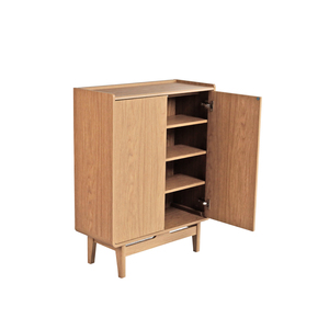 Zapatero de madera de teca de alta calidad con acabado de color natural en un estilo moderno para uso en interiores y exteriores. - Product Image 4