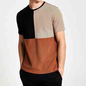 T-shirt da uomo di alta qualità, in stock, le più di tendenza, abbigliamento casual all'ingrosso, t-shirt multicolore, prodotte in Pakistan - Product Image 1