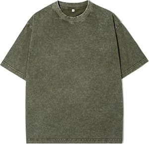 เสื้อยืดโอเวอร์ไซส์ผู้ชายแบบใหม่ล่าสุด ทรงหลวมไหล่ตก ผ้าฝ้าย 100% เนื้อหนา ใส่สบายสำหรับฤดูร้อน ลายตัวอักษร เสื้อยืดโอเวอร์ไซส์ - Product Image 5
