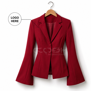 Cosh International - Blazer de Moda para Mujer, con Logotipo Personalizado de Delta Sigma Greek Apparel, de Alta Calidad, Color Rojo - Product Image 1