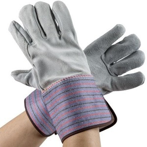 Gants de travail en coton à doigts entiers, rayés jaunes, protection extérieure, unisexe, toutes saisons - Product Image 5