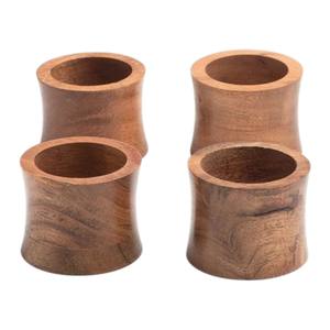 Set Of 6 New Design <b>Matte</b> Black Powder Coated Finished Iron Napkin Ring Holder For Dining <b>Table</b> Center Piece For Gifting - Product Image 2