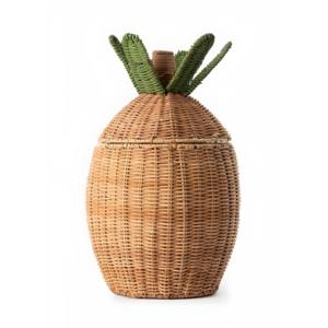Cesta de mimbre artesanal con forma de fruta para decoración de habitación infantil, cestas de almacenamiento a bajo precio - Product Image 1