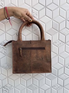 Bolso de Hombro de Cuero Auténtico, Nuevo Diseño, Tallado a Mano, Estilo Bohemio, Vintage, Hecho a Mano, Tamaño Pequeño, Elegante - Product Image 3