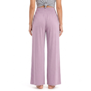 Pantalones de Pierna Ancha de Pana Premium para Mujer, 100% Algodón Ecológico, Cintura Alta, Corte Entallado, Ajuste Regular, Ropa de Trabajo de Oficina - Product Image 5