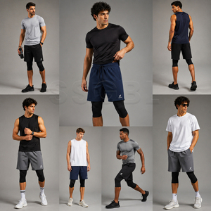 Lote en Stock Listo para Enviar: Pantalones Cortos Halal Modestos para Hombre, de Secado Rápido, 2 en 1, por Debajo de la Rodilla, Islámicos Awrah, Venta al por Mayor por Paquete - Product Image 6