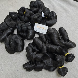 ผมแท้แบบ Super Double Drawn จากผู้บริจาคคนเดียว น้ำหนัก 100 กรัม ต่อผมแบบเครื่องจักรใหม่ คุณภาพพรีเมียม ราคาขายส่ง มีเนื้อผมหลากหลายแบบ - Product Image 4