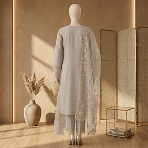 Nuevo Diseño Exclusivo, Traje de Fiesta de Lujo con Bordado en Organza, 3 Piezas, para Bodas en la Playa, Eid, Festivales, Conjunto de Traje para Mujer, Más Vendido - Product Image 2