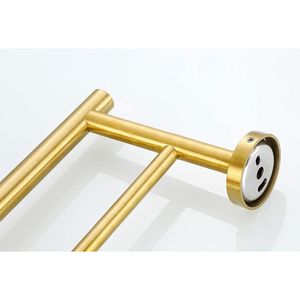 Portasciugamani Doppio in Acciaio Inox 304 da 23,6 Pollici con Finitura in Nichel, Montaggio a Parete, Barre Riscaldanti per Asciugamani - Product Image 4