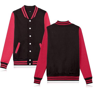 เสื้อแจ็คเก็ตวาร์ซิตี้แบบกำหนดเอง ปักโลโก้ คุณภาพสูง ทำจากผ้าขนสัตว์และหนัง แจ็คเก็ตเบสบอล - Product Image 3