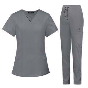 Uniformes de Enfermera de Hospital para Mujer, Conjuntos de Blusa de Manga Corta de Poliéster Tejido, Uniformes Médicos Personalizados con Detección de Agujas - Product Image 5