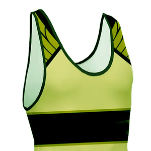 Singlet de lucha sublimado personalizado con etiqueta privada para hombres y mujeres, tela de compresión de alto rendimiento, uniforme de equipo transpirable. - Product Image 2