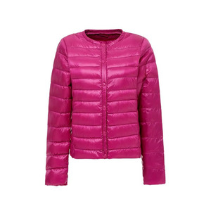 Ivory Black Navy Gray Pink <b>Red</b> Men Thin Lightweight Puffer <b>Jacket</b> Zipper Neck Quilted Winter Coat OEM Premium Supply <b>Waterproof</b> - Product Image 5