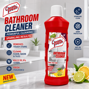 Advanced Bathroom Cleaning <b>Liquid</b> Powerful Formula Removes Dirt Stains and Grime from Tiles Basins Showers and Fixtures - Product Image 1