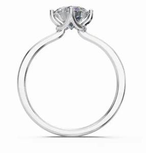 Joyería de Diamantes de 0.300 Quilates, 1 Piedra, Oro Sólido Genuino de 9k, 14k, 18k, Oro Amarillo, Rosa, Blanco, Anillo Solitario, Joyería Fina de Alta Calidad, Regalo - Product Image 2