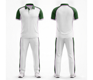 OEM ODM Full Sublimation <b>Cricket</b> Clothing Full Sublimation Printing | Men Women Youth <b>Cricket</b> Wears Polo Shirt and Trouser - Product Image 2