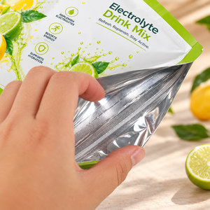 Electrolyte Drink Mix Stand Up <b>Pouch</b> <b>Laminated</b> Food Grade Packaging Heat Seal BOPP AL PE Digital Printing - Product Image 1
