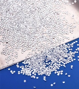 Diamants synthétiques cultivés en laboratoire, pierres brutes, 1,3 mm, ronds, brillants, blancs DEF VVS1 VS1 pour la fabrication de bijoux - Product Image 3
