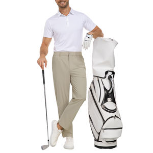 Pantalon de golf extensible coupe droite pour homme, personnalisable avec logo, séchage rapide, respirant, performance, décontracté, confortable, coupe droite pour l'athlétisme - Product Image 3