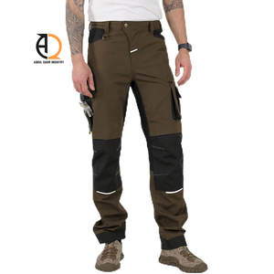 Pantalones de trabajo al por mayor con múltiples bolsillos, pantalones de seguridad para hombre - Product Image 1