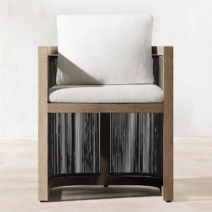 Modern Style U-Shape Teak Wood Frame Material With Minimalist Design and <b>Armchair</b> Style For Home Furniture Decoration - Product Image 3