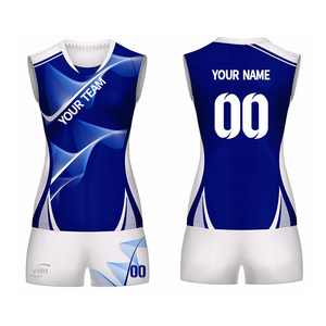 Custom Women Volleyball Sleeveless Jersey Set Quick Dry Sports Apparel - Product Image 1
