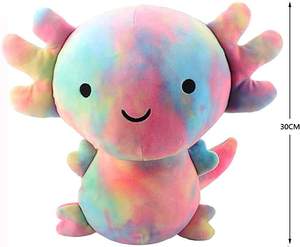 Peluche de Axolotl Arcoíris Suave, Muñeco de Peluche de Salamandra, Regalos de Halloween, Lindo Peluche de Axolotl para Niños - Product Image 3