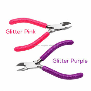 High Quality <b>Flush</b> <b>Cutter</b> Pliers 5 inch Stainless Steel Light Weight Smooth Work Jewelry Making Wire Cutting Tool Glitter Handle - Product Image 2
