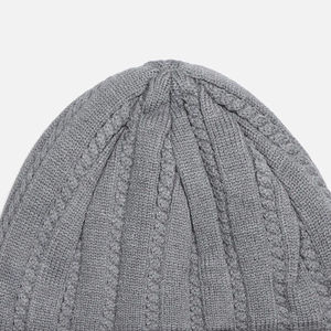 Casquettes d'hiver tendance OEM ODM, chaudes, respirantes et imperméables, en laine, avec logo personnalisé en grosse lettre, bonnet tricoté sur mesure - Product Image 4
