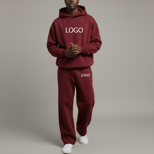 Ensemble de survêtement unisexe personnalisé pour hommes, comprenant un sweat à capuche ample et un pantalon de survêtement, nouveau design, en promotion - Product Image 5