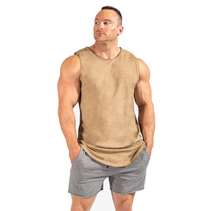 Camisetas sin mangas con capucha para hombre, talla grande, transpirables, de algodón ecológico, para entrenamiento, culturismo, deportivas, estilo stringer, corte muscular. - Product Image 1