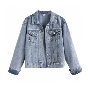 Factory Direct Sale <b>Custom</b> Design Winter Men's <b>Denim</b> <b>Jacket</b> Comfortable Breathable Eco-Friendly Quick Dry Premium Stand Front - Product Image 1