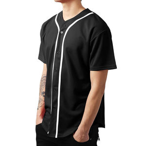 Maillot de baseball à manches courtes sur mesure OEM, respirant, séchage rapide, 100 % polyester, vêtements de sport, logo personnalisé, impression par sublimation - Product Image 2