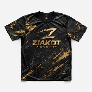 เสื้อยืดคอกลมแขนสั้นซับเหงื่อสำหรับผู้ชาย ZIAKOT แบบสั่งทำพิเศษ ทรงแอธเลติก ผลิตจากโพลีเอสเตอร์ 100% - Product Image 3