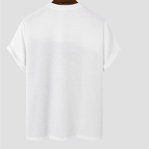 Lightweight Men T-Shirts Durable Custom Logo Cotton O Neck Short Sleeve Basic Tee High Quality OEM ODM Supplier Quick Dry - Product Image 2