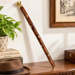 Rustic Wood <b>Walking</b> <b>Stick</b> Hawthorn Traditional Style Handle for <b>Men</b> & Women in 58" Natural Ash and Rubber Tip Traditional Style - Product Image 5